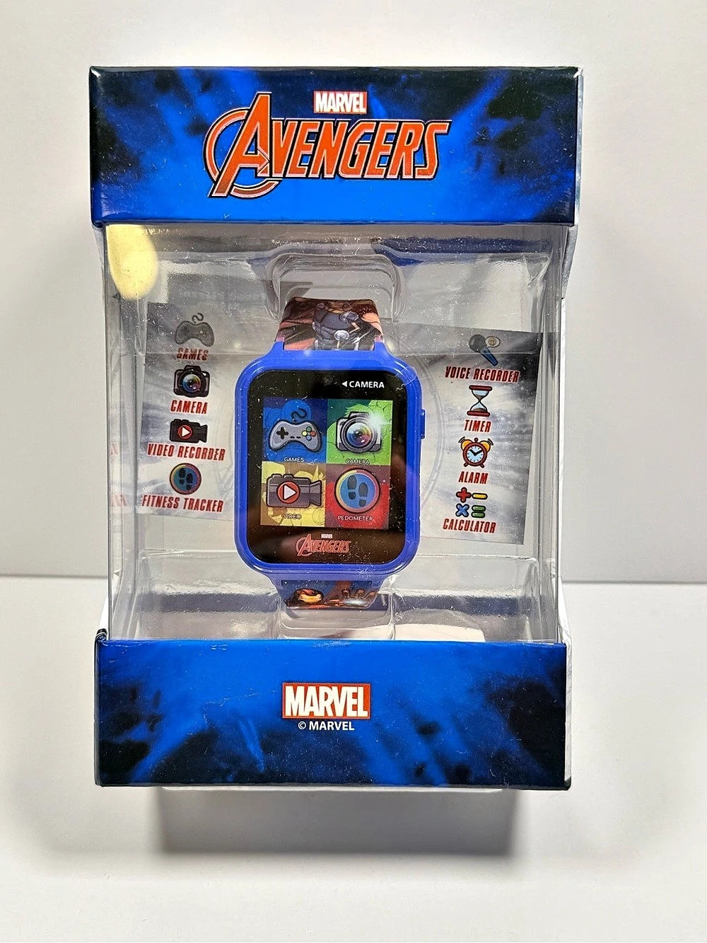 Marvel Avengers Interactive Kids Smart Watch Blue